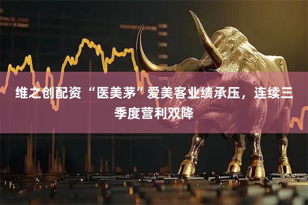 维之创配资 “医美茅”爱美客业绩承压，连续三季度营利双降