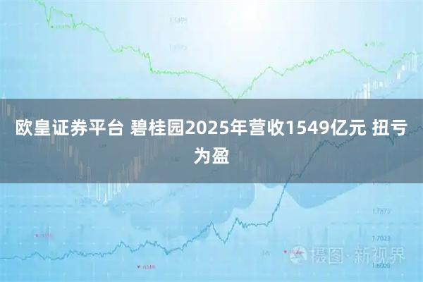 欧皇证券平台 碧桂园2025年营收1549亿元 扭亏为盈